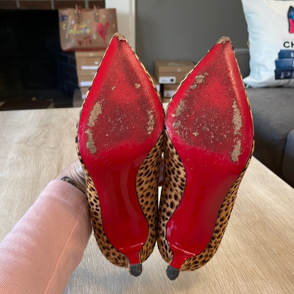 Louboutin Pigalle 100MM Jungle Cheetah - 37.5 - Picture 7 of 8